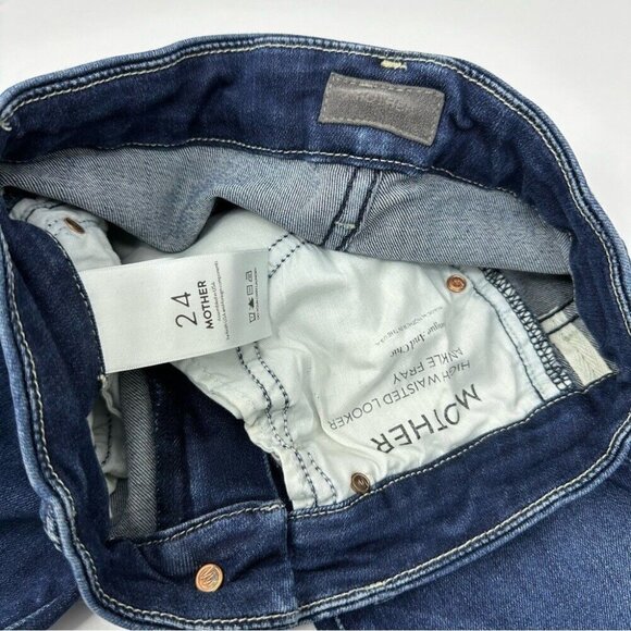 Mother Denim Women’s Looker Ankle Fray Tonge and Chic Designer Jeans W24-26/L26 - Picture 5 of 11